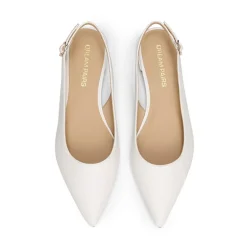 Women's Pointed-Toe Slingback Flats with DIY Ribbon