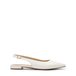 Women's Pointed-Toe Slingback Flats with DIY Ribbon