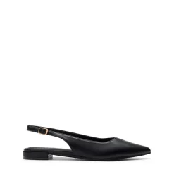 Women's Pointed-Toe Slingback Flats with DIY Ribbon