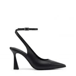 Women’s Pointed Toe Slingback Pumps with Buckle Strap