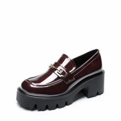 Women’s Preppy Y2K Chunky Heel Loafers