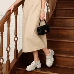 Women’s Preppy Y2K Chunky Heel Loafers
