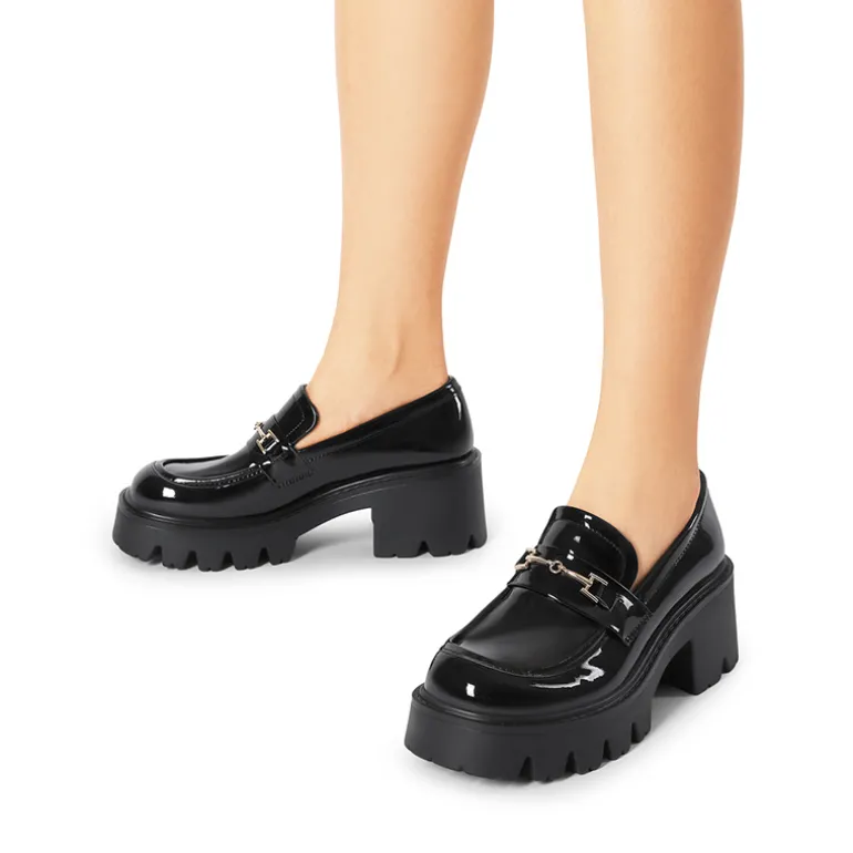Women’s Preppy Y2K Chunky Heel Loafers