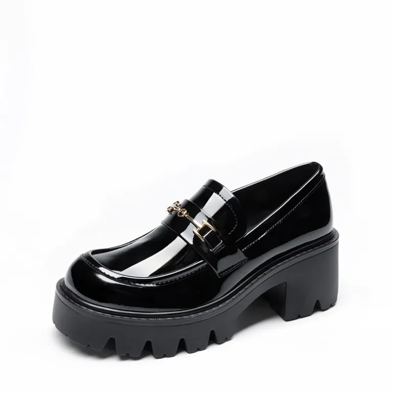 Women’s Preppy Y2K Chunky Heel Loafers