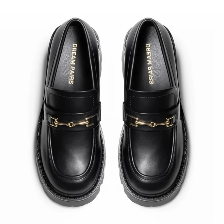 Women’s Preppy Y2K Chunky Heel Loafers