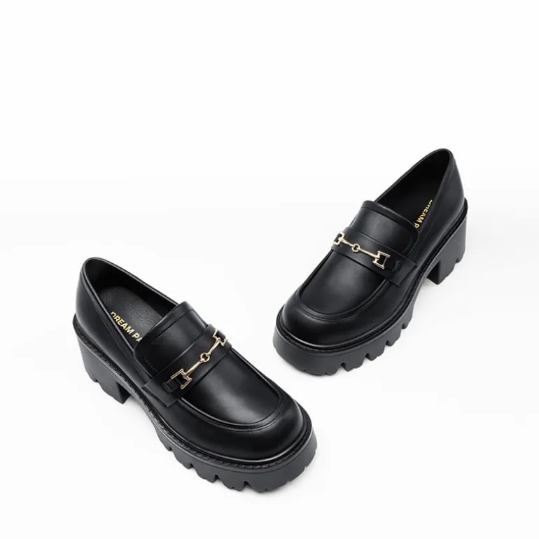 Women’s Preppy Y2K Chunky Heel Loafers