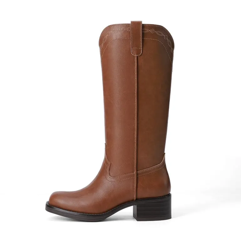 Women’s Retro Embroidered Tall Boots