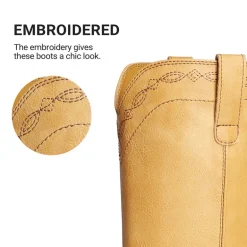 Women’s Retro Embroidered Tall Boots
