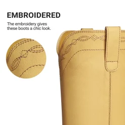 Women’s Retro Embroidered Tall Boots