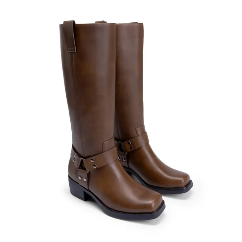 Women’s Retro Punk Moto Boots