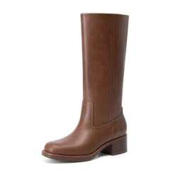 Women’s Retro Square Toe Block Heel Western Boots