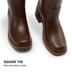Women’s Retro Square Toe Block Heel Western Boots