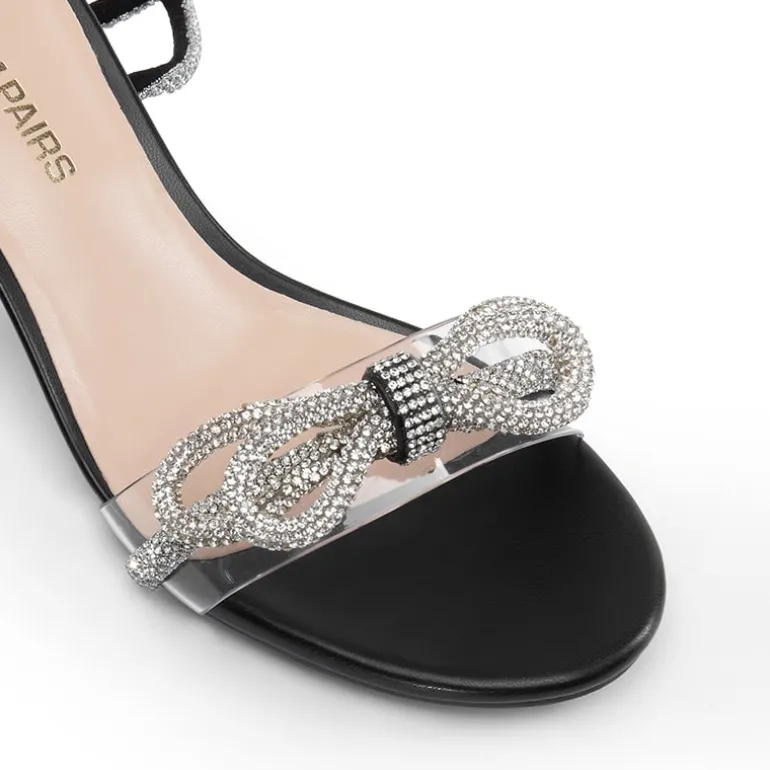 Women’s Rhinestone Bow Heeled Sandals