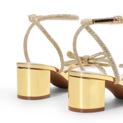 Women’s Rhinestone Bow Heeled Sandals