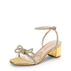 Women’s Rhinestone Bow Heeled Sandals