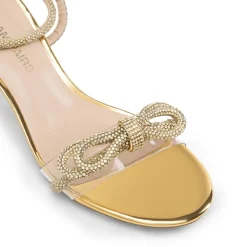 Women’s Rhinestone Bow Heeled Sandals