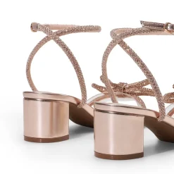 Women’s Rhinestone Bow Heeled Sandals