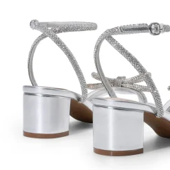 Women’s Rhinestone Bow Heeled Sandals