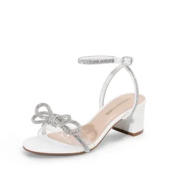 Women’s Rhinestone Bow Heeled Sandals