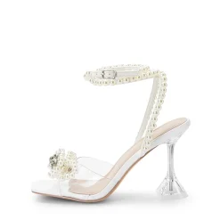 Women’s Rhinestone Bowknot High-Heeled Sandals