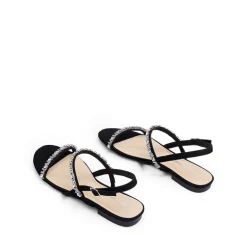 Women’s Rhinestone Flat Summer Sandals