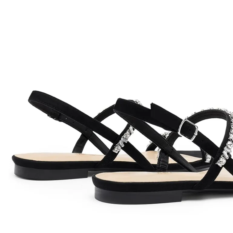 Women’s Rhinestone Flat Summer Sandals