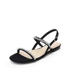 Women’s Rhinestone Flat Summer Sandals