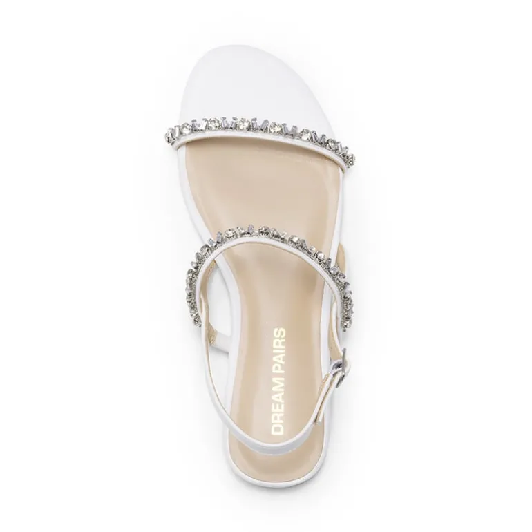 Women’s Rhinestone Flat Summer Sandals