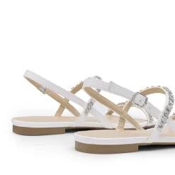 Women’s Rhinestone Flat Summer Sandals