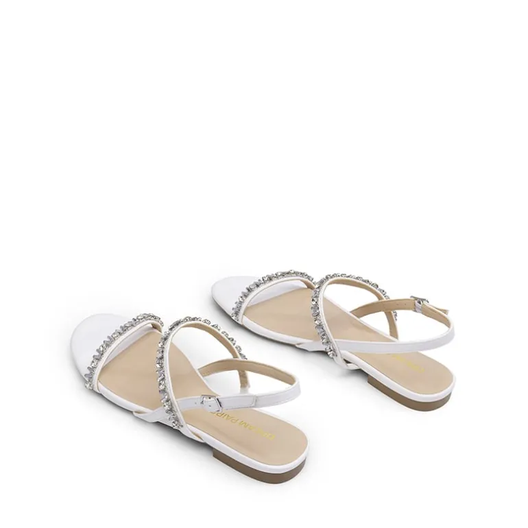 Women’s Rhinestone Flat Summer Sandals