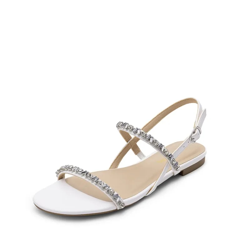 Women’s Rhinestone Flat Summer Sandals