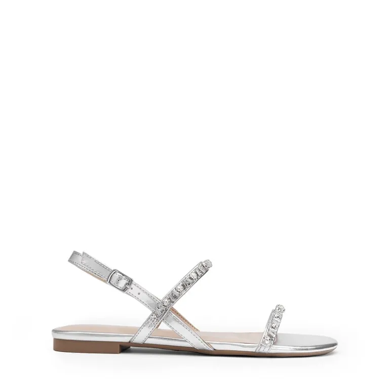 Women’s Rhinestone Flat Summer Sandals