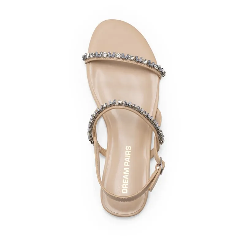 Women’s Rhinestone Flat Summer Sandals