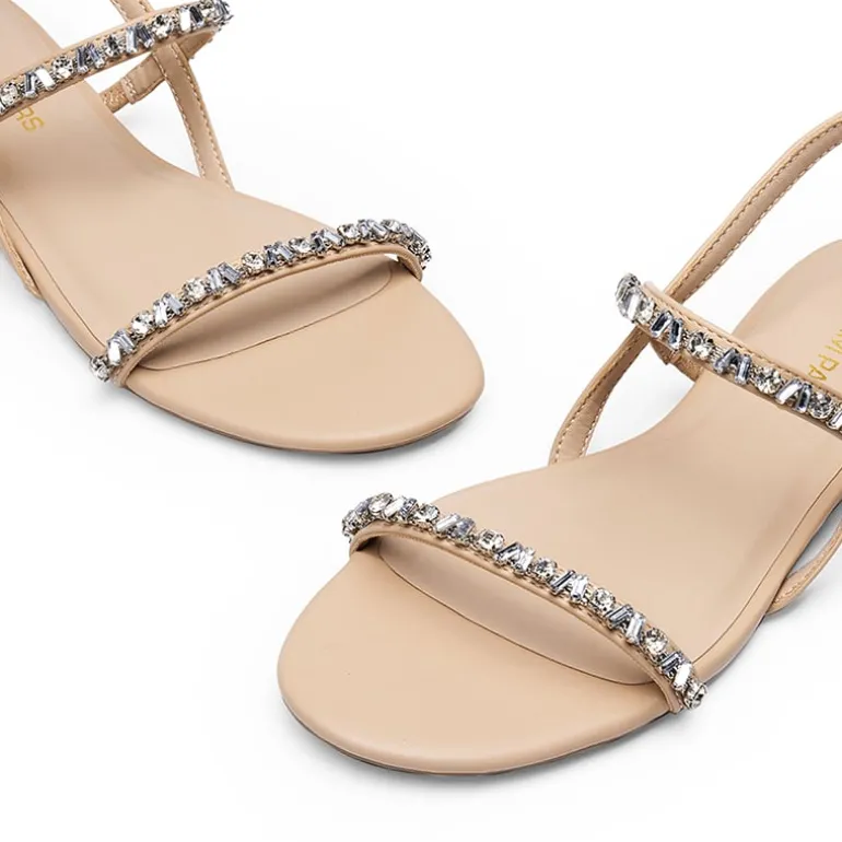Women’s Rhinestone Flat Summer Sandals