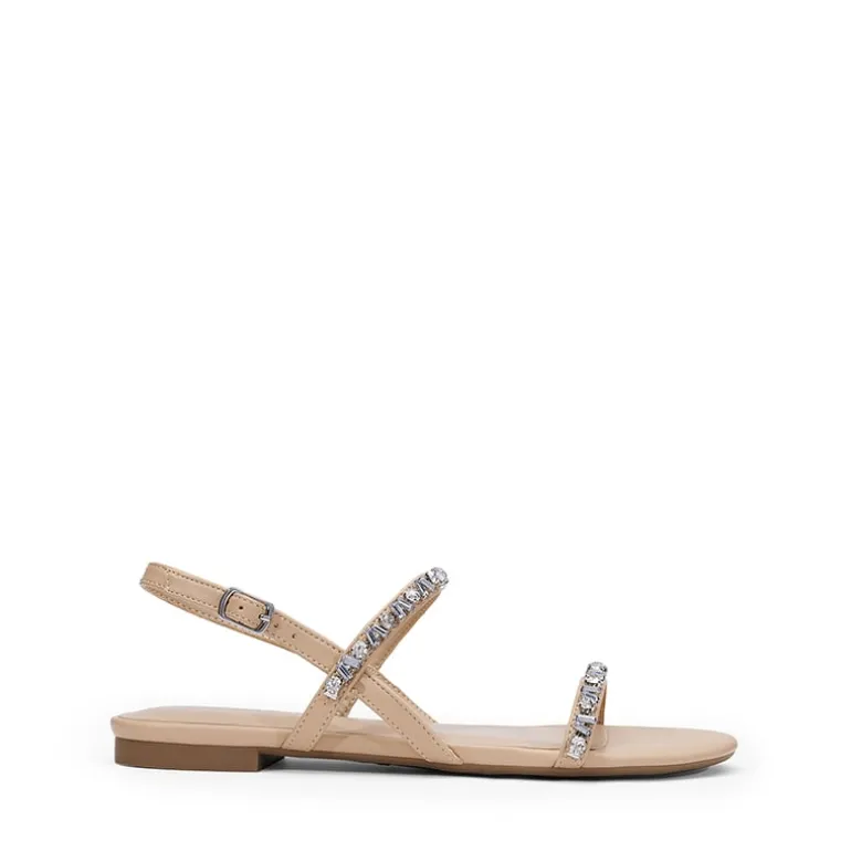 Women’s Rhinestone Flat Summer Sandals