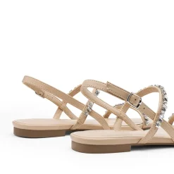 Women’s Rhinestone Flat Summer Sandals