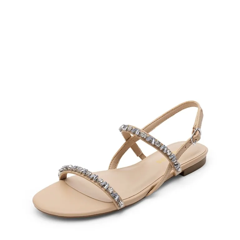 Women’s Rhinestone Flat Summer Sandals