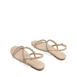 Women’s Rhinestone Flat Summer Sandals