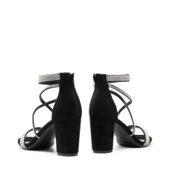Women’s Rhinestone Heeled Sandals