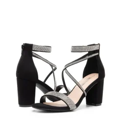 Women’s Rhinestone Heeled Sandals
