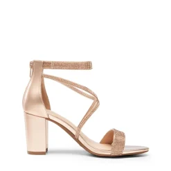 Women’s Rhinestone Heeled Sandals