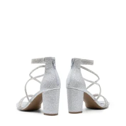 Women’s Rhinestone Heeled Sandals