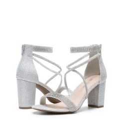 Women’s Rhinestone Heeled Sandals