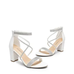 Women’s Rhinestone Heeled Sandals