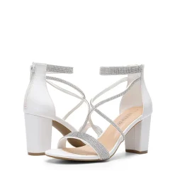 Women’s Rhinestone Heeled Sandals