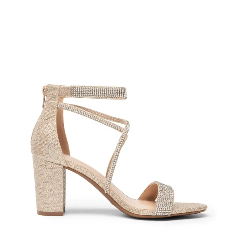 Women’s Rhinestone Heeled Sandals