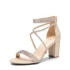 Women’s Rhinestone Heeled Sandals