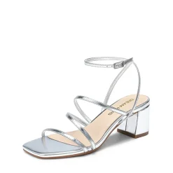 Women’s Rhinestone Strappy Block Heel Sandals