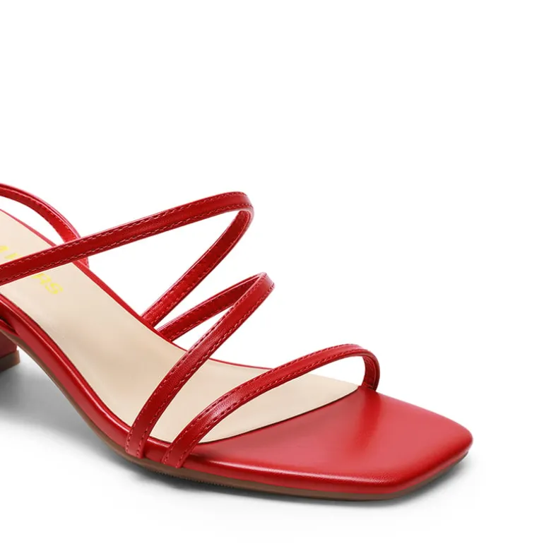 Women’s Rhinestone Strappy Block Heel Sandals