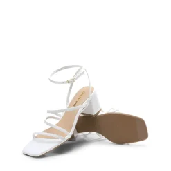 Women’s Rhinestone Strappy Block Heel Sandals
